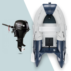 300 cm NOARD Bateau pneumatique avec moteur 9,9 CV North Motors (F99-S)