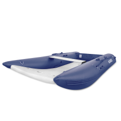 Bateau pneumatique Noard de 3,30 mètres avec plancher gonflable (bleu/gris)